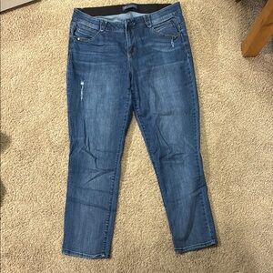 Democracy Blue Straight Leg Jeans with “Ab” Solution